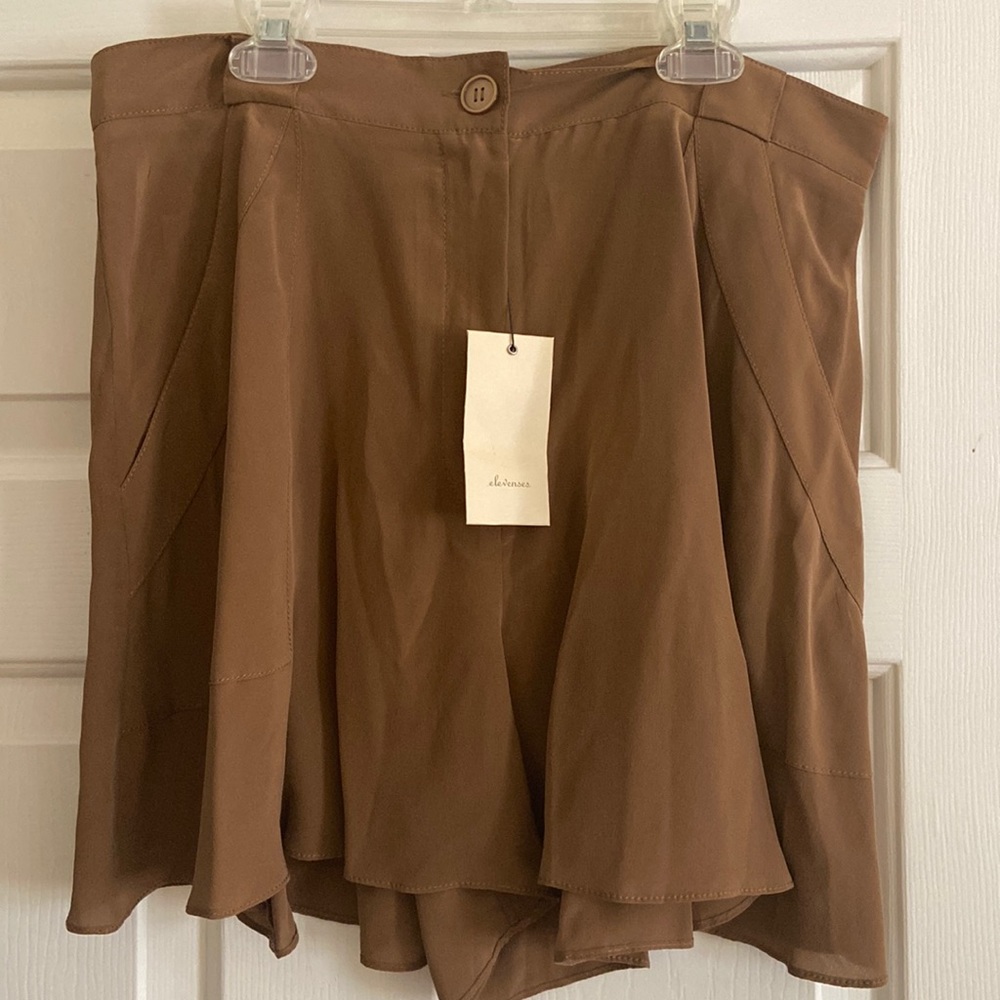 Anthropologie silk shorts